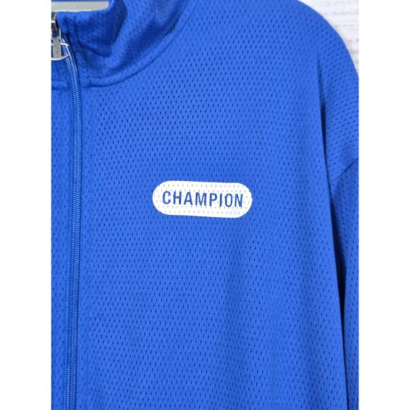 Champion Men's standard fit mesh full zip track jacket size large - Picture 3 of 6